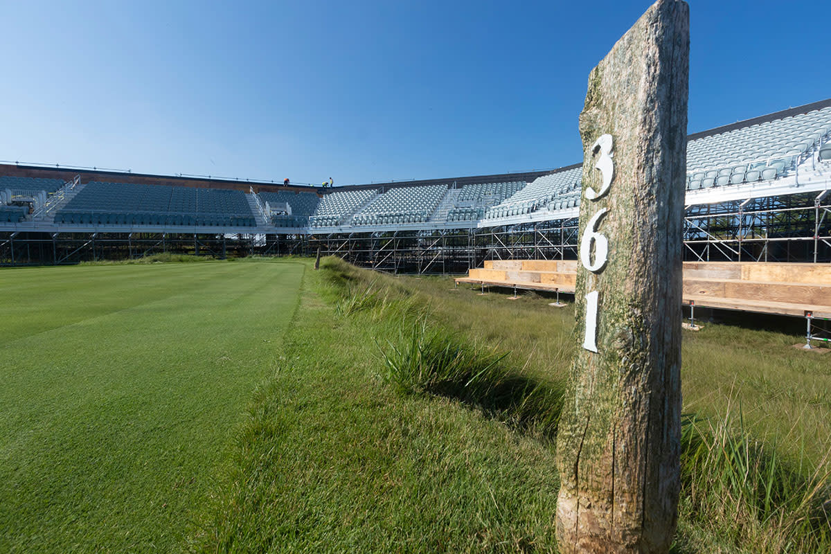 The first tee at Whistling Straits.