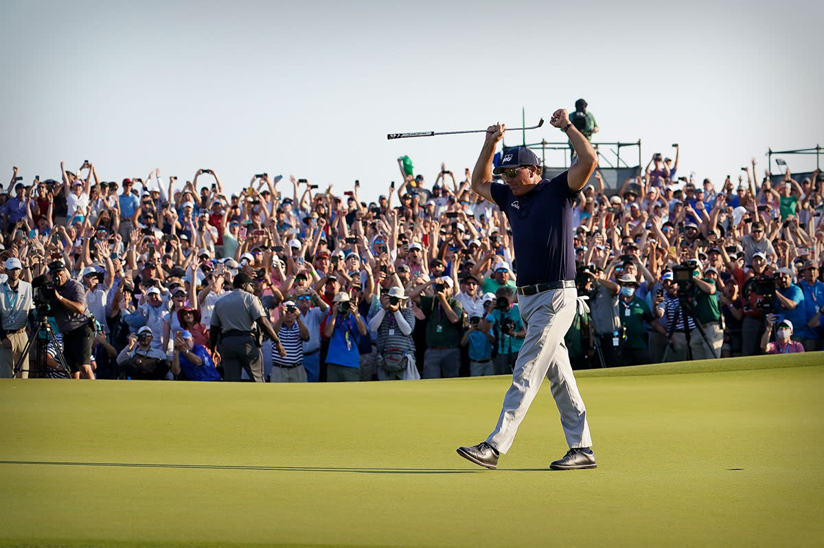 Phil Mickelson became the oldest major winner at the 2021 PGA Championship.USA Today