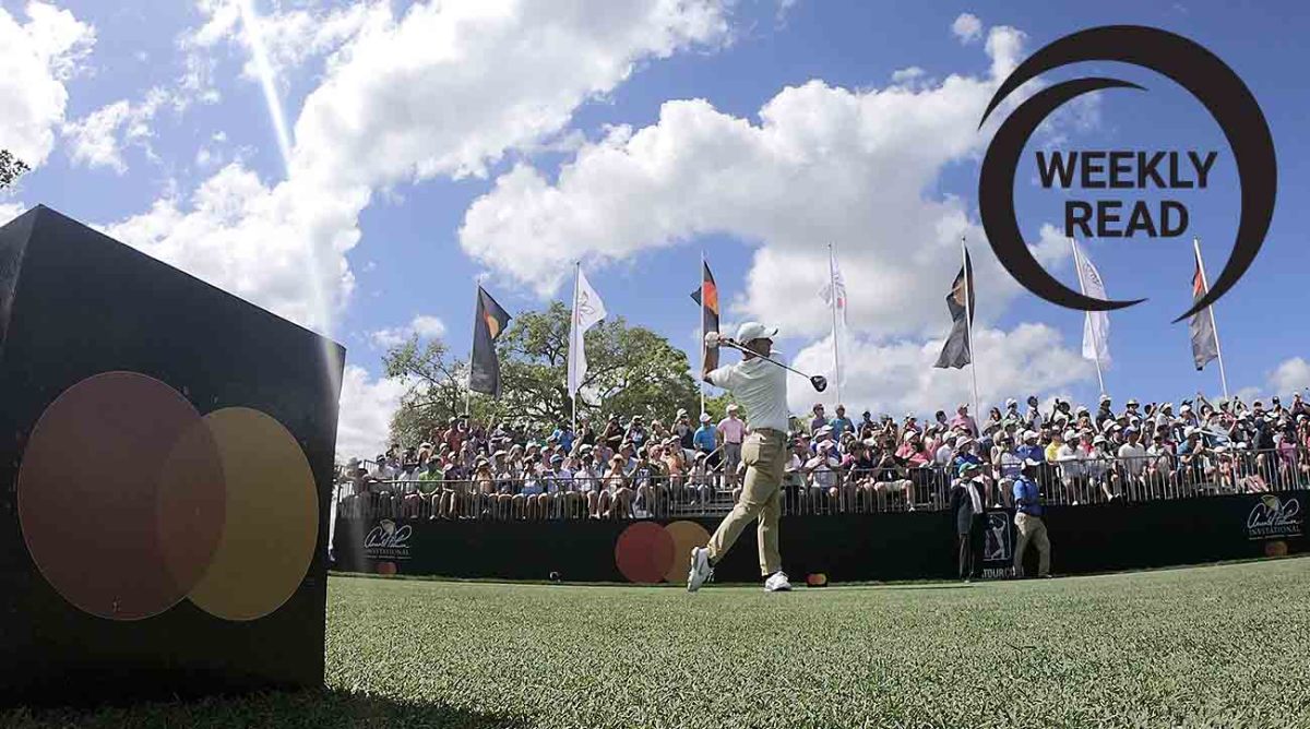 Rory McIlroy tees off at the Arnold Palmer Invitational in 2022.