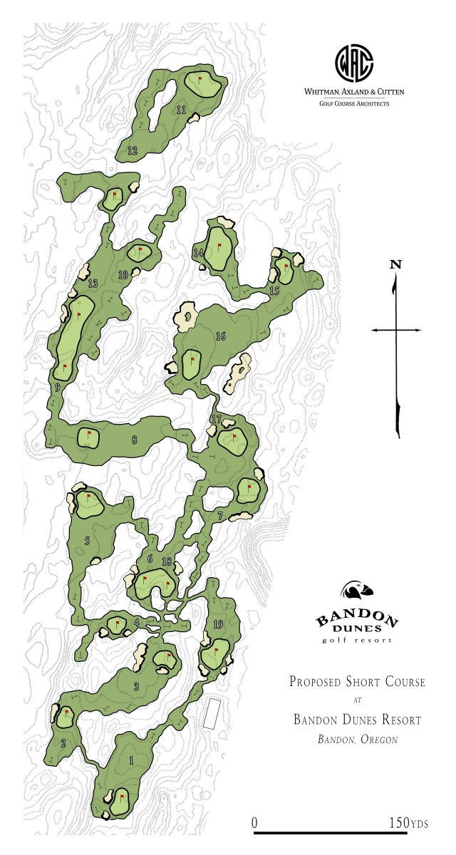 Mapping for the new short course at Bandon Dunes resort.