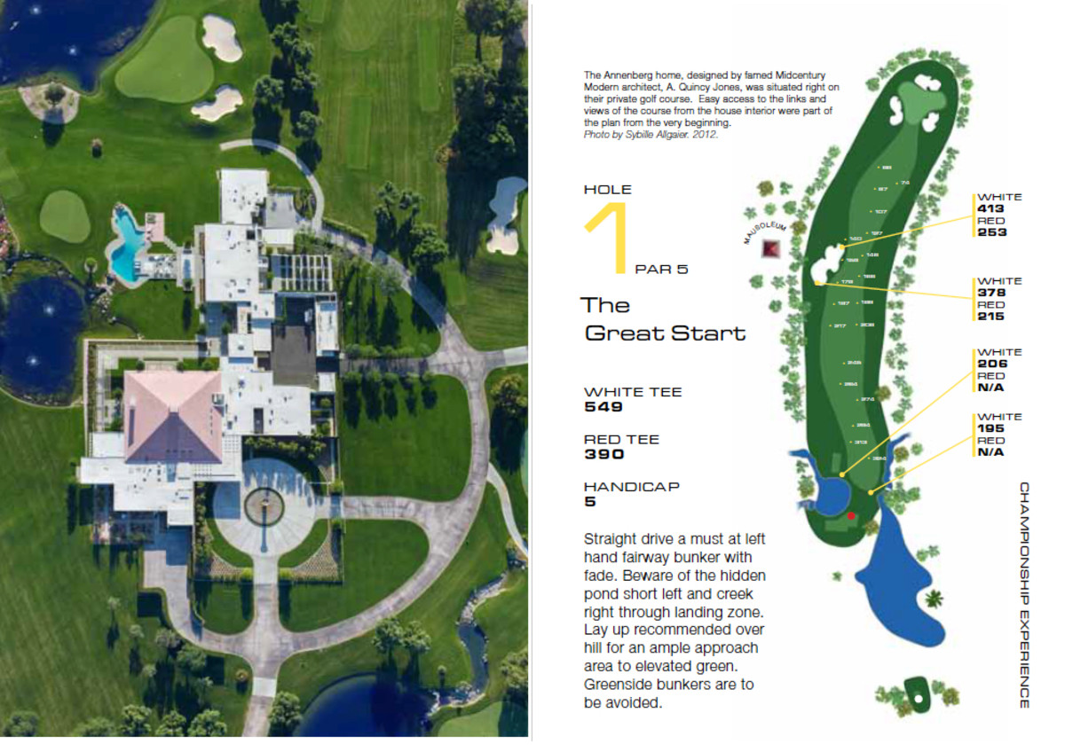 The Annenberg yardage book is 68 pages of golf and classic American history.