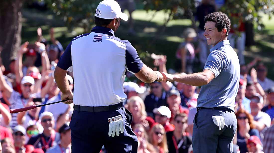 Patrick Reed, Rory McIlroy, 8th hole, 2016 Ryder Cup Singles