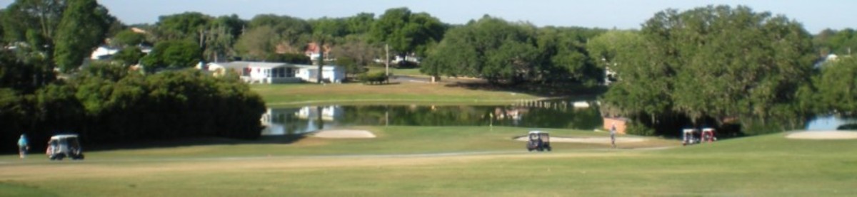 Golfers at The Villages, Fla., spread out during a recent round, with 1 to a cart and plenty of space among them.