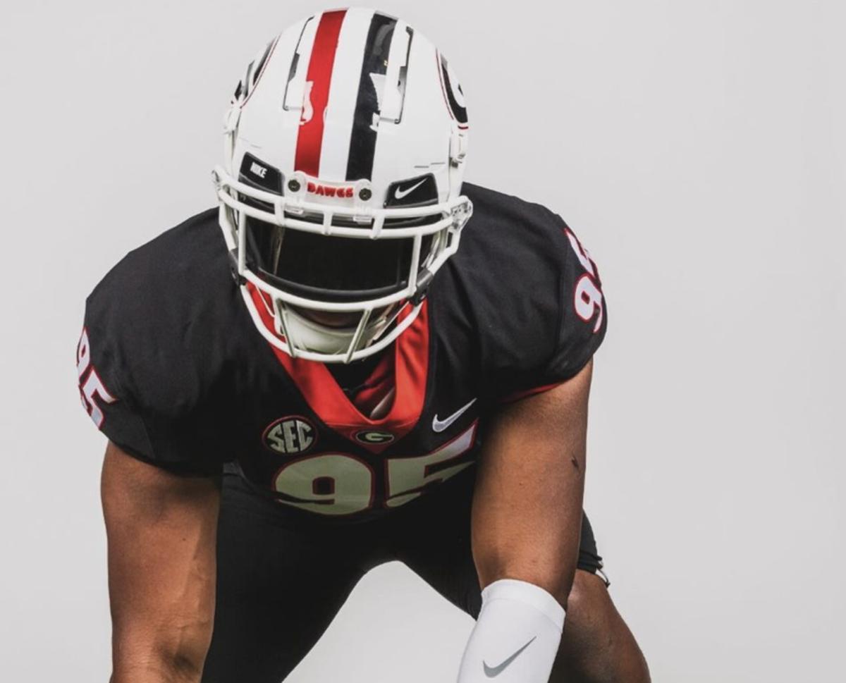 2025 5-star DL Elijah Griffin during an unofficial visit to Georgia. (Photo courtesy of Elijah Griffin)