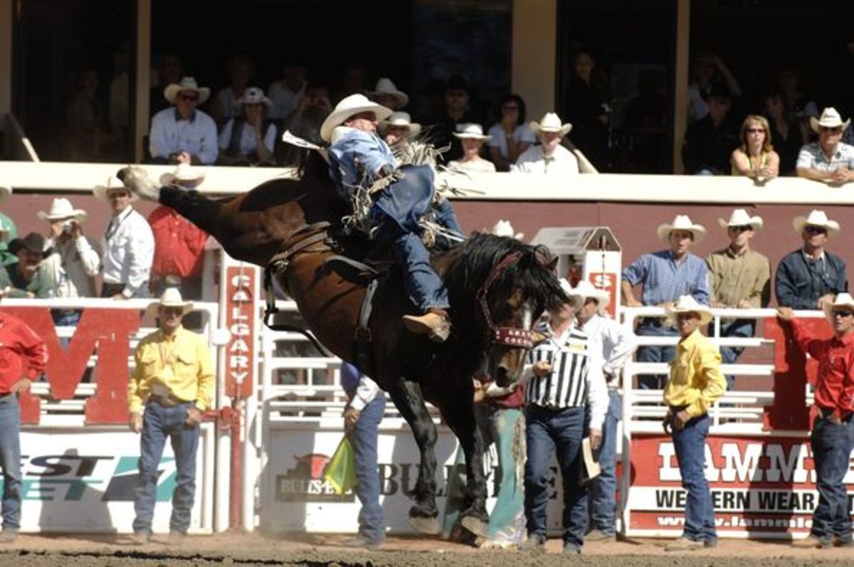 Calgary Stampede's G-65 Grated Coconut out of the chutes.