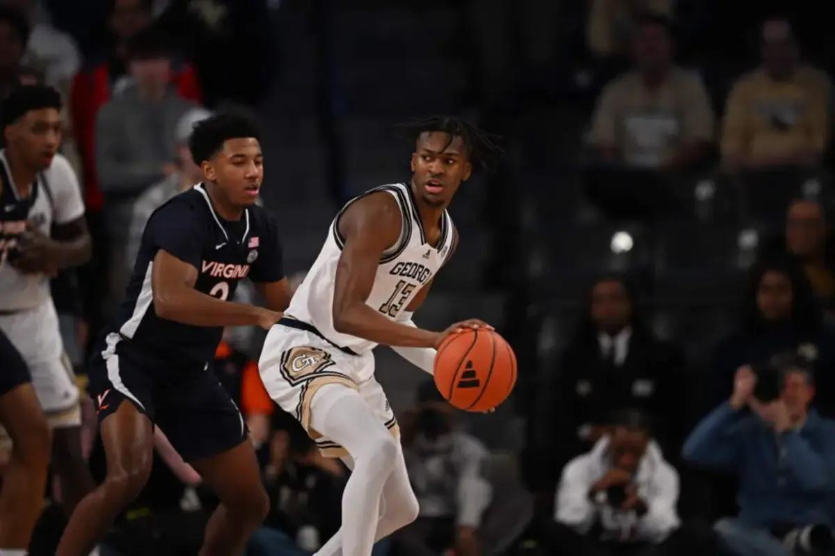 Georgia Tech guard Miles Kelly vs Virginia