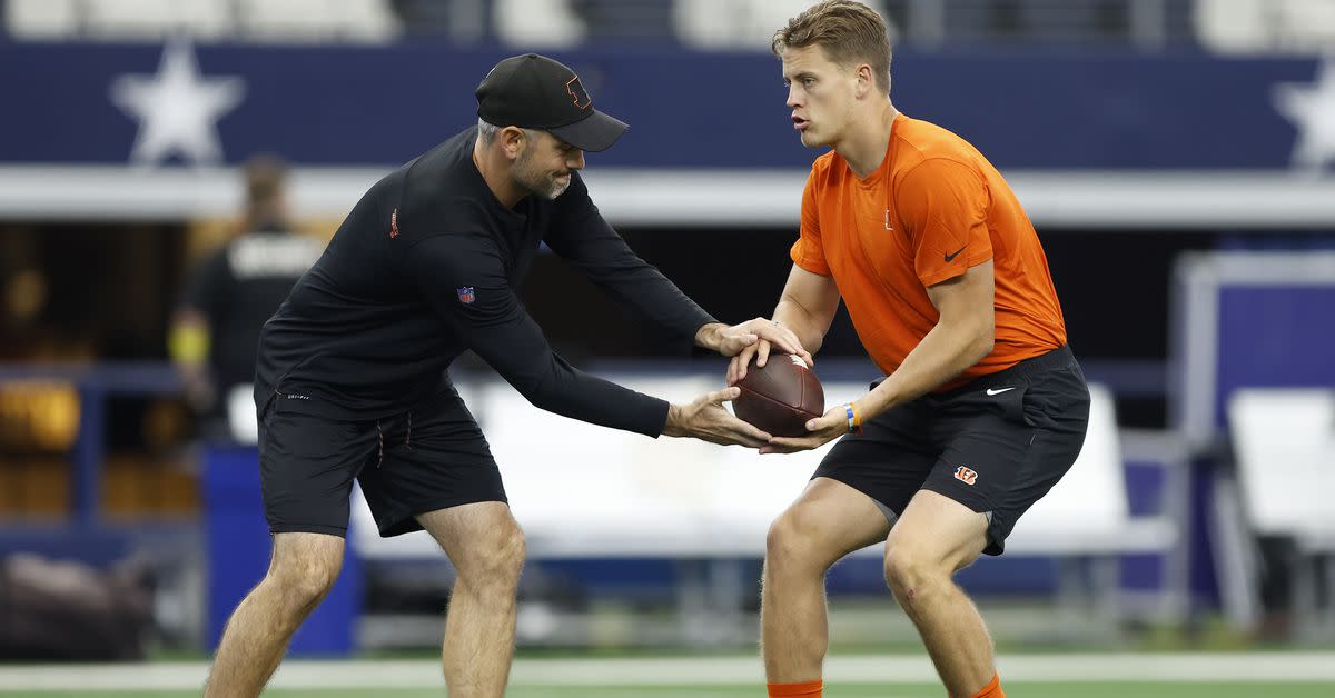 Cincinnati Bengals QB coach Dan Pitcher is the latest rising star to be considered for the New England Patriots offensive coordinator position.