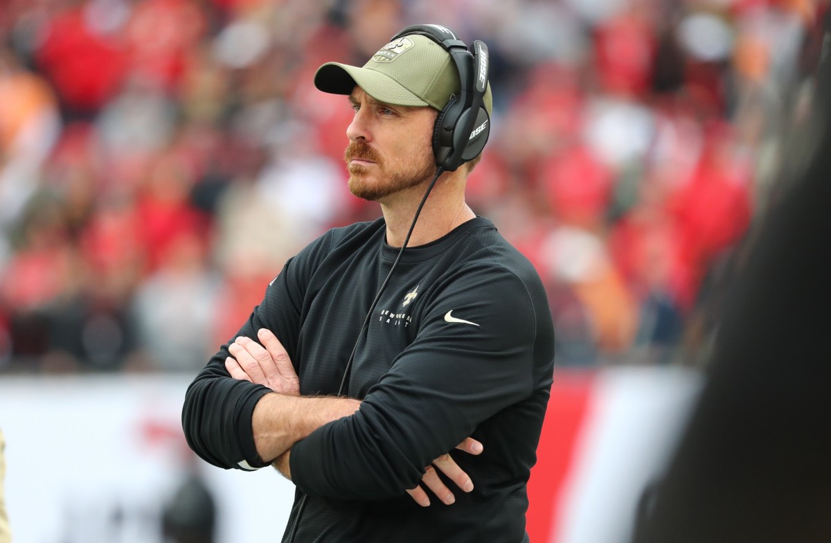 Nov 17, 2019; New Orleans Saints defensive line coach Ryan Nielsen during the second half at Raymond James Stadium. Mandatory Credit: Kim Klement-USA TODAY