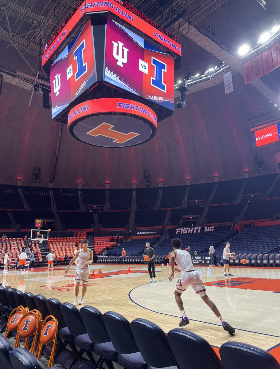 Indiana faces No. 10 Illinois on Saturday at 3 p.m. ET at the State Farm Center in Champaign, Ill.