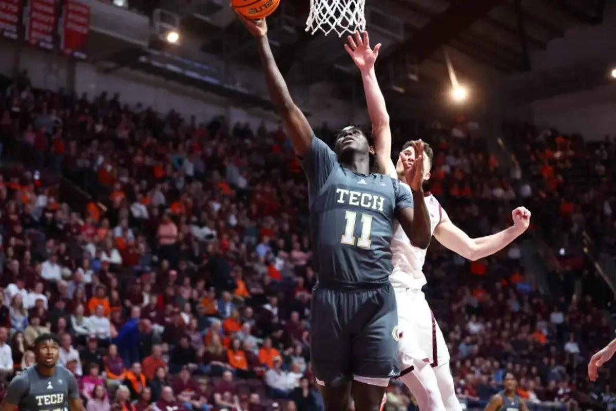 Georgia Tech Forward Baye Ndongo vs Virginia Tech