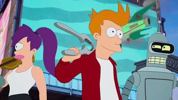 Fry Leela and Bender in Fortnite