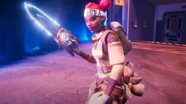 Lifeline wields an energy sword heirloom melee weapon in the Season 20 Breakout Trailer for Apex Legends.