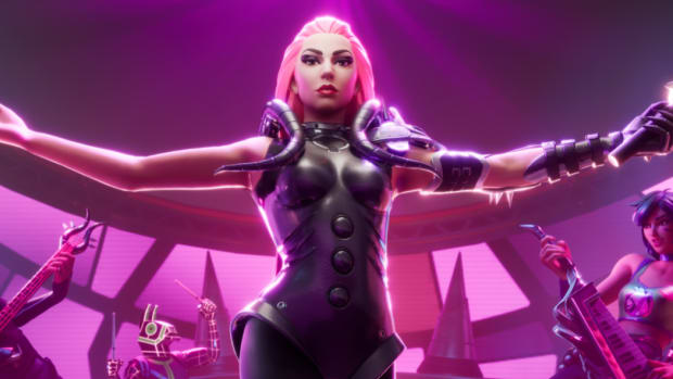 Lady Gaga in Fortnite Festival Season 2: Unlock Your Talent.