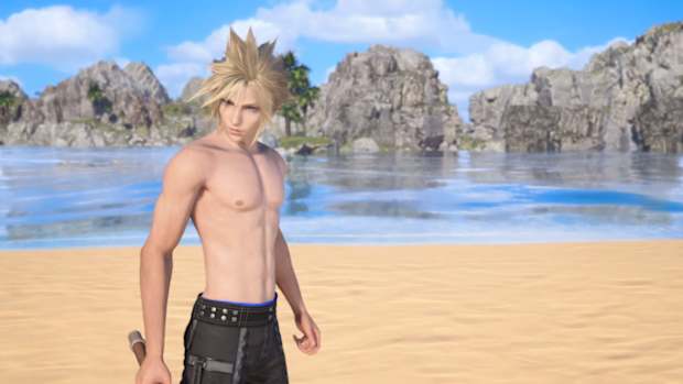 Cloud swimsuit FF7 Rebirth