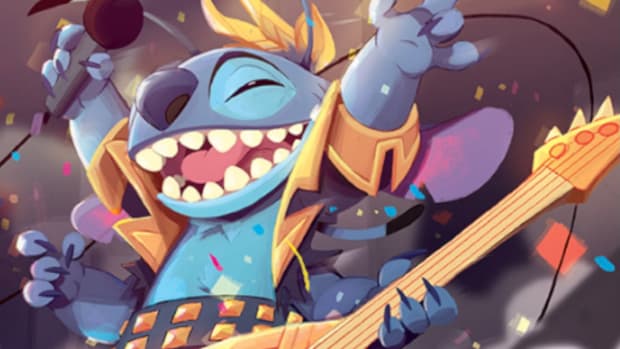 Stitch Rock Star art from Disney Lorcana