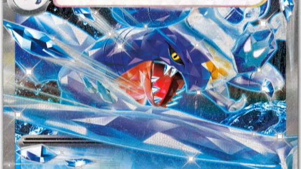 Tera Garchomp ex Pokemon TCG card from Raging Surf