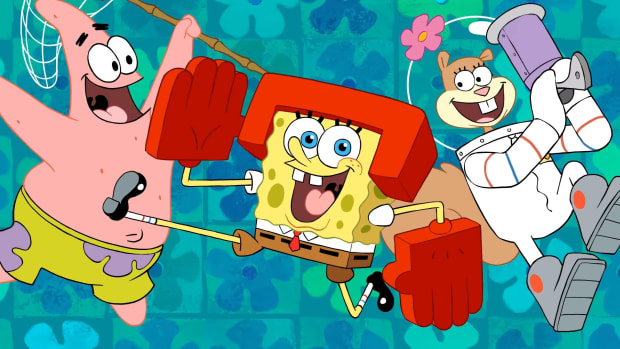 spongebob sandy and patrick