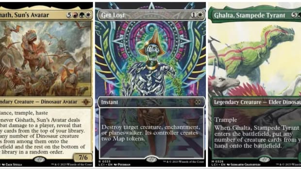 Ghalta and Gishath in the new Magic set