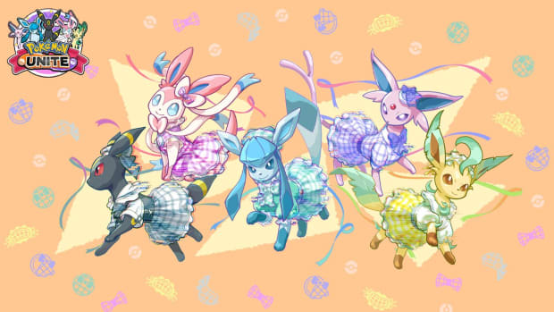 Lefeon, umbreon sylveon eevees in Pokemon Unite