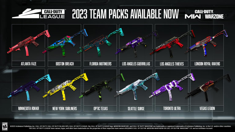 Call of Duty League New Team Packs Available in Store