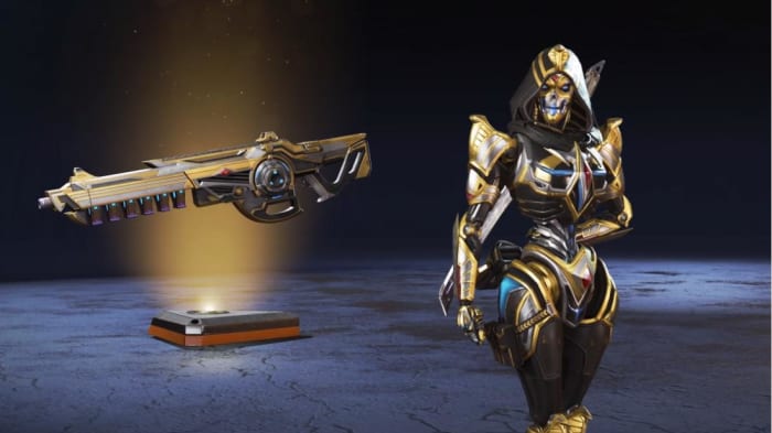 Ashe’s Legendary Skin and the Nemesis in the Apex Legend’s Harbinger Collection Event. 