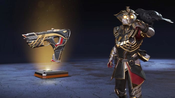Bloodhound's Legendary Skin and the Alternator in the Apex Legend’s Harbinger Collection Event.