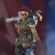 Bangalore's 'Radical Action' cosmetic legendary skin in Apex Legends.