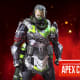 Caustic's Prestige Skin 'Apex Contagion' Tier 1 in Apex Legends Unveiled Collection Event.