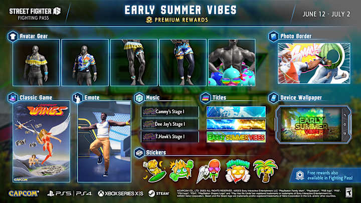 SF6 — How to Unlock Early Summer Vibes Event Rewards