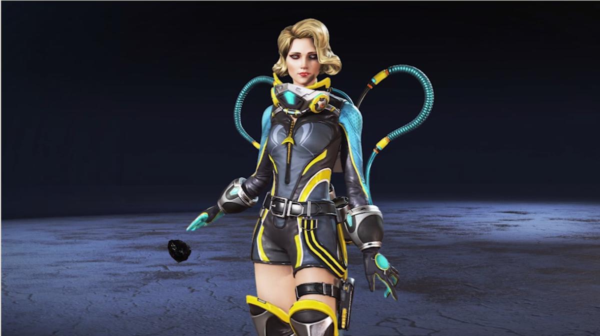 Catalyst's scuba-suit themed skin from the Sun Squad Collection Event in Apex Legends.