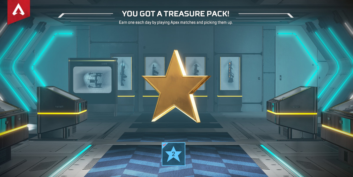 Treasure Pack reward screen in Apex Legends.