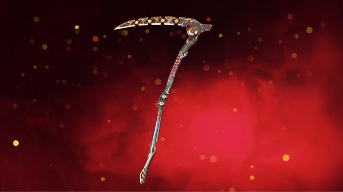 Revenant's heirloom scythe from Apex Legends recolored for the Death Dynasty Collection Event.