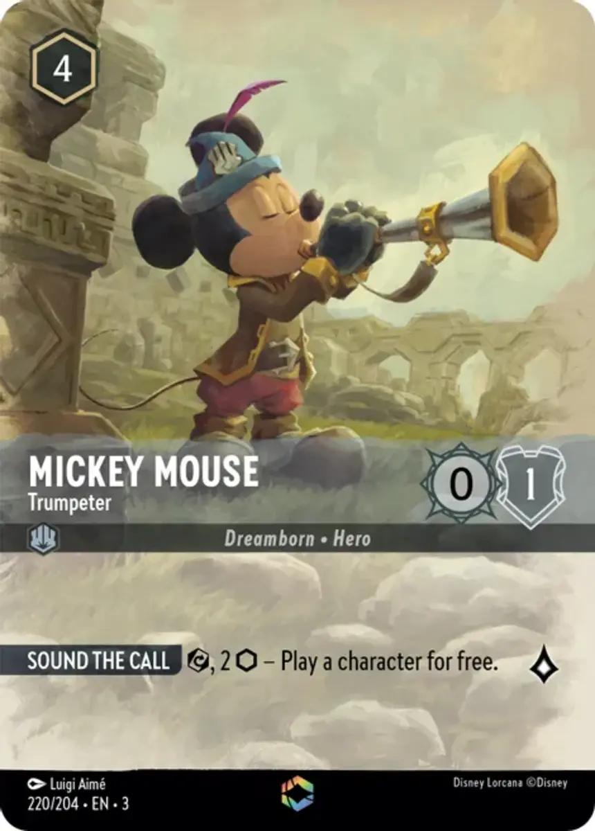 Mickey Mouse Trumpeter Into the Inklands