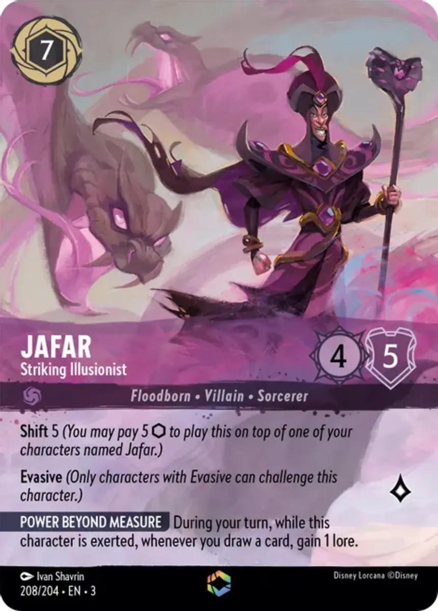Jafar Striking Illusionist Into the Inklands