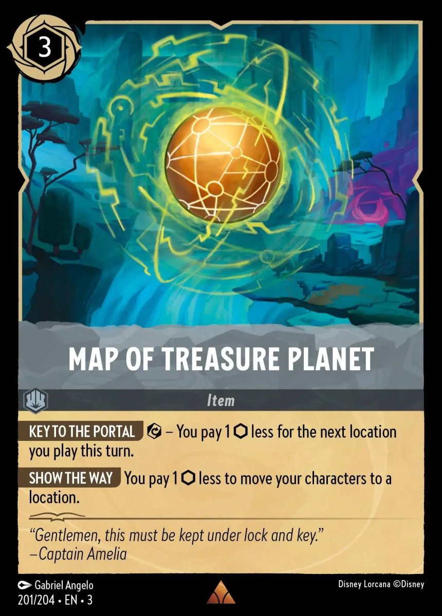 Map of Treasure Planet Into the Inklands