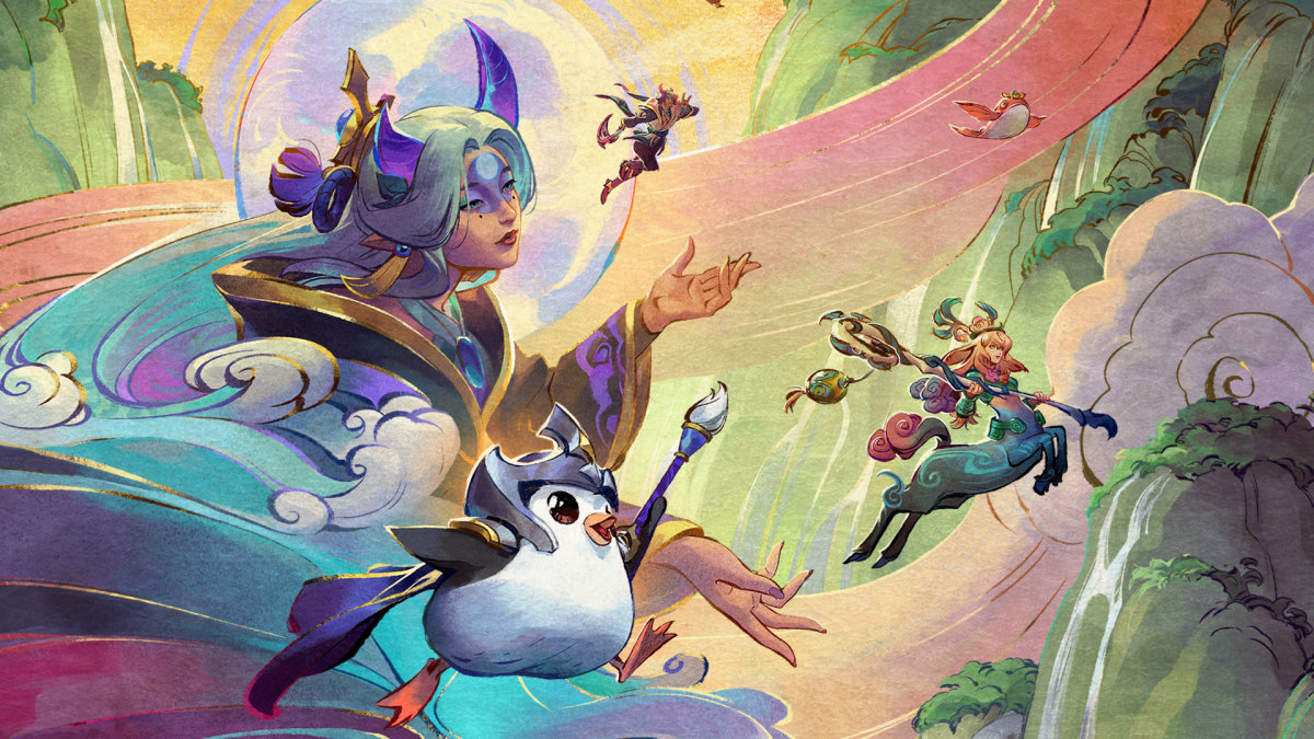 Promotional Art for Teamfight Tactics: Inkborn Fables.