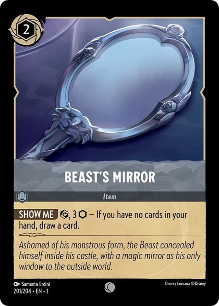 Beast's Mirror card Disney Lorcana