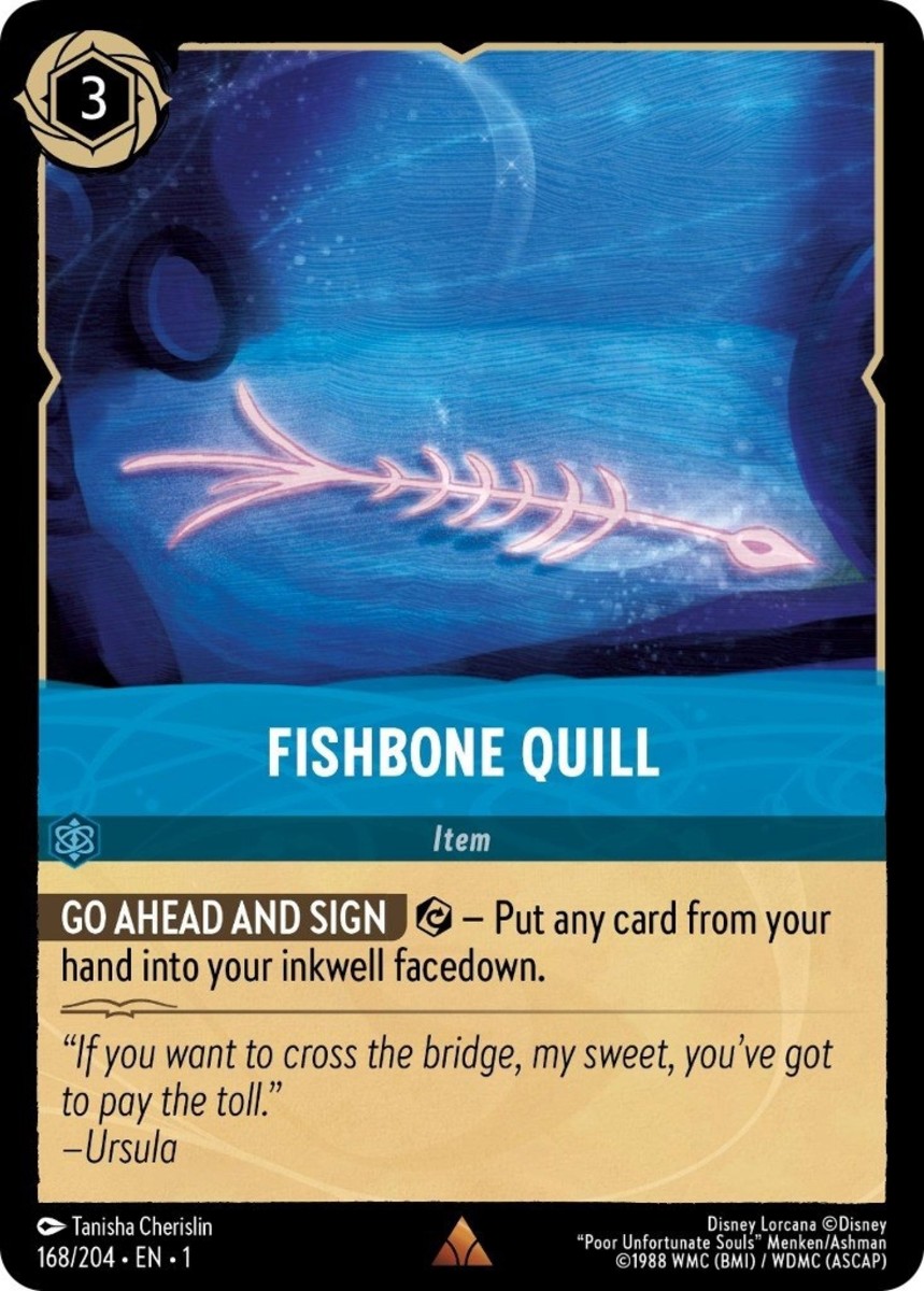 Fishbone Quill card Disney Lorcana