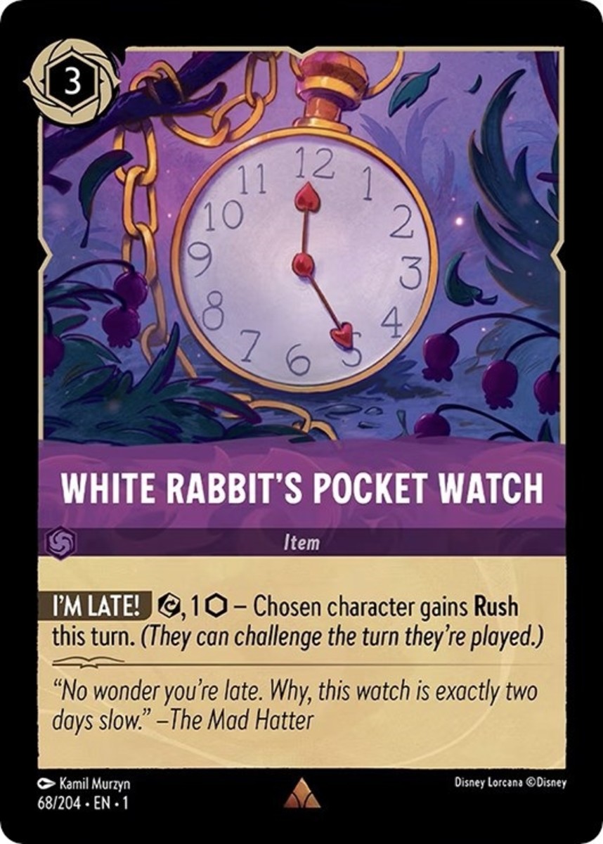 White Rabbit's Pocket Watch card Disney Lorcana