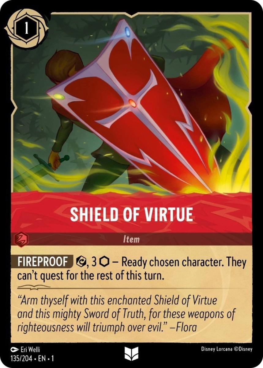 Shield of Virtue card Disney Lorcana