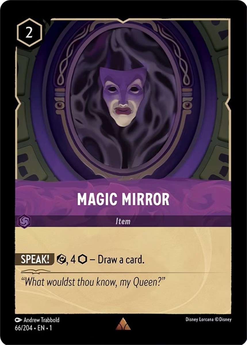 Magic Mirror card Disney Lorcana