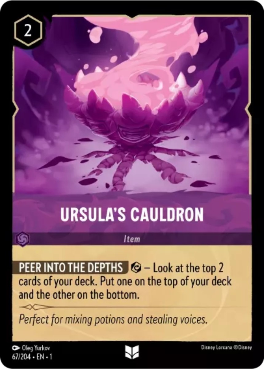 Ursula's Cauldron card Disney Lorcana