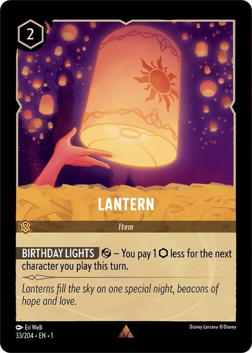 Lantern card Disney Lorcana