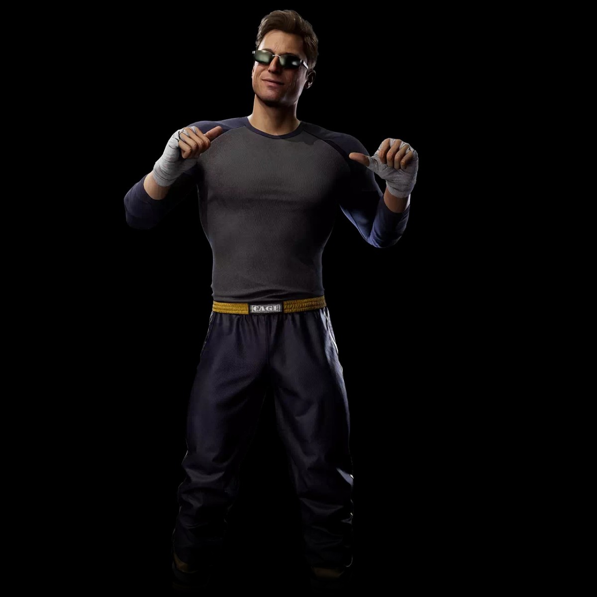 Johnny Cage character art in MK1