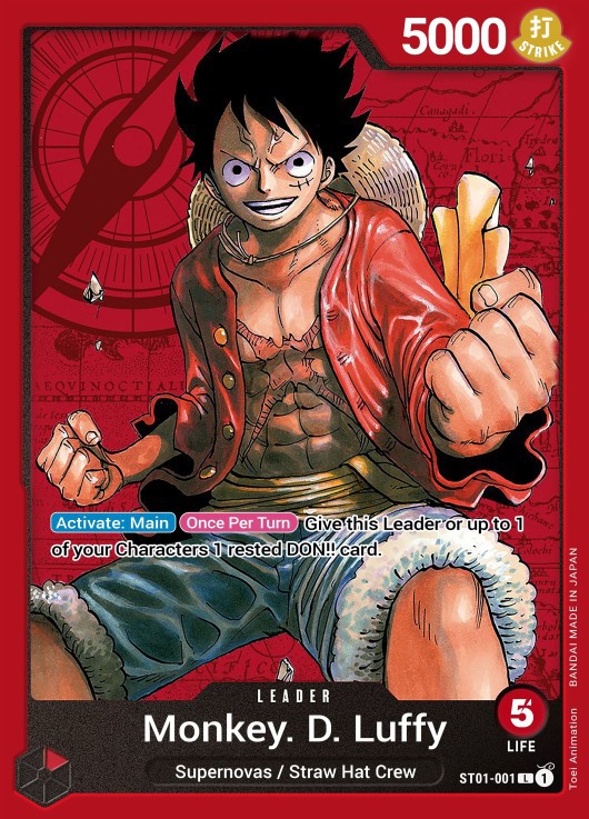 Monkey D. Luffy leader card