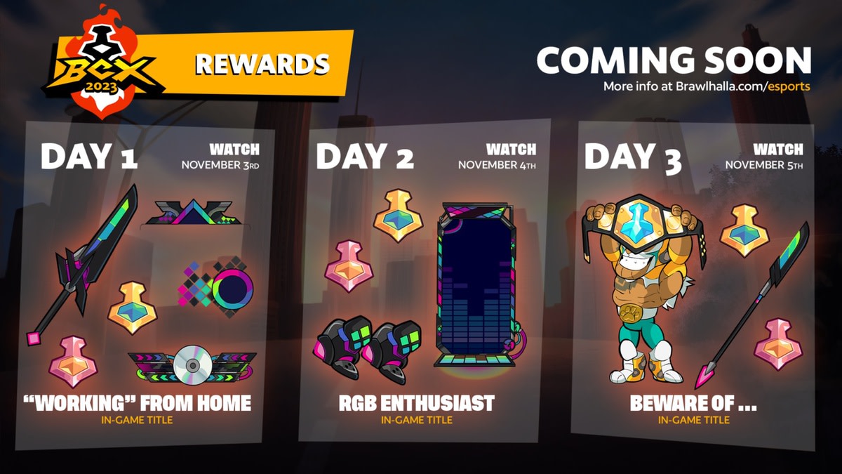 BCX in game rewards twitch drops