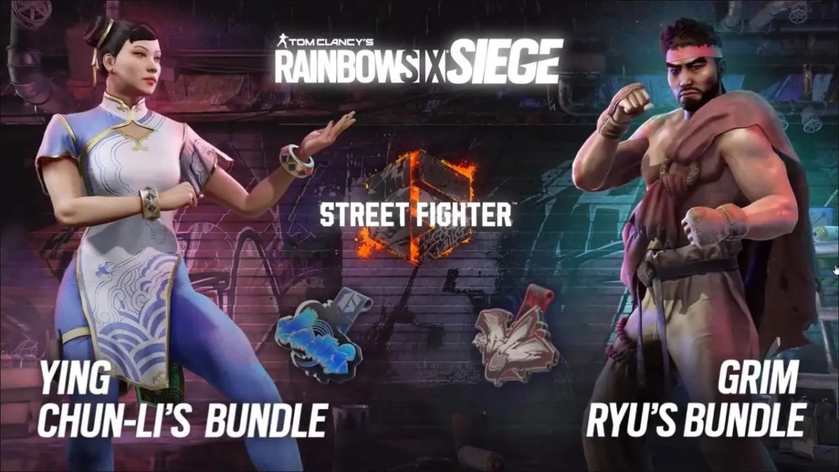 Ryu and Chun-Li skins in Rainbow Six Siege