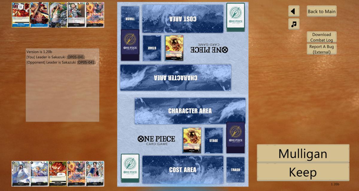 Screenshot from OPTCG sim