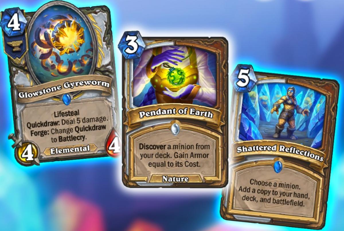 New dual-class Priest/Druid cards from Hearthstone's mini-set for Delve into Deepholm.