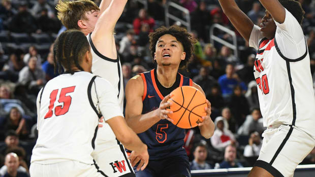 Harvard-Westlake vs. Roosevelt in the CIF Southern Section Open Division boys basketball final at Cal Baptist University on Friday, Feb. 23, 2024.